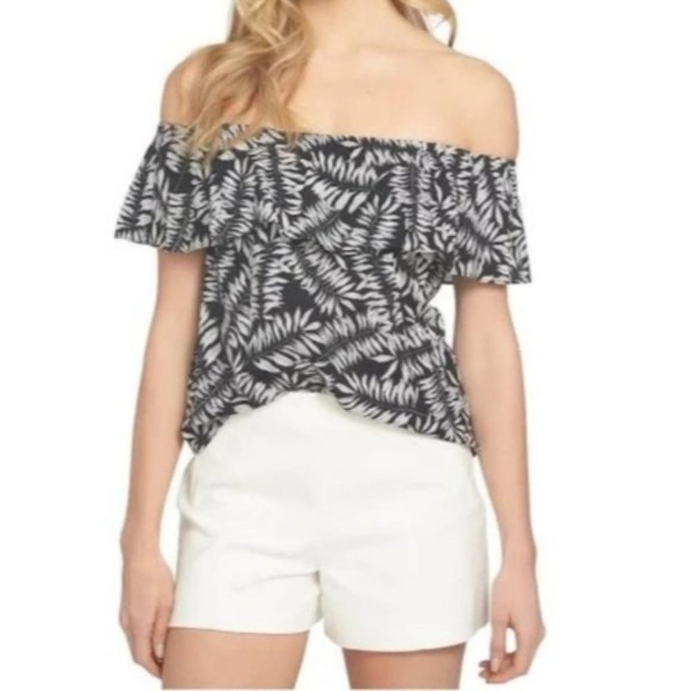 1.State Havana Off The Shoulder Black Top Size XL